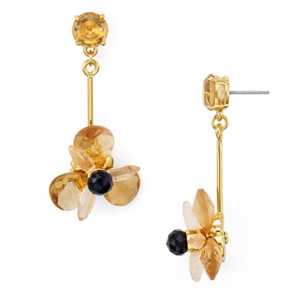 kate spade Jewelry - NEW Kate Spade 14K Blooming Brilliant Drop Earring